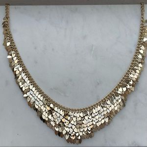 Gold statement necklace
